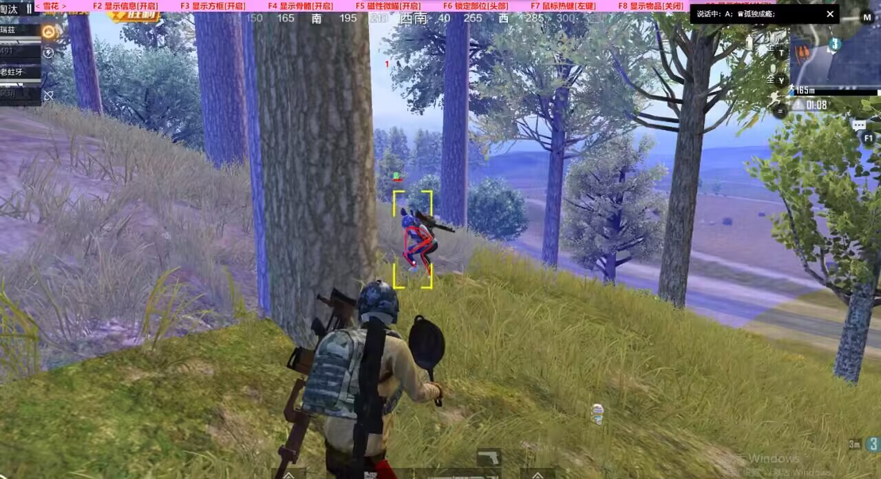 和平精英辅助【快影直装V3.0自瞄稳定版】锁头锁死自瞄 掩体变色 掩体漏打 人物透视 容器直装